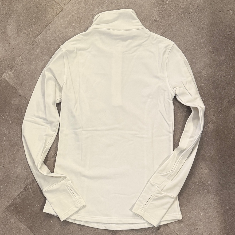 Nils White Half-Zip Pullover Top With Subtle Logo… - image 7